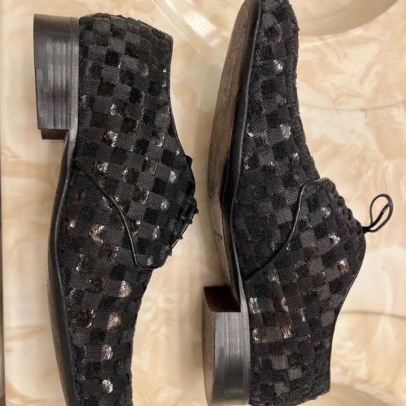 Louis Vuitton men’s black sequin size 7 - Picture 3 of 5
